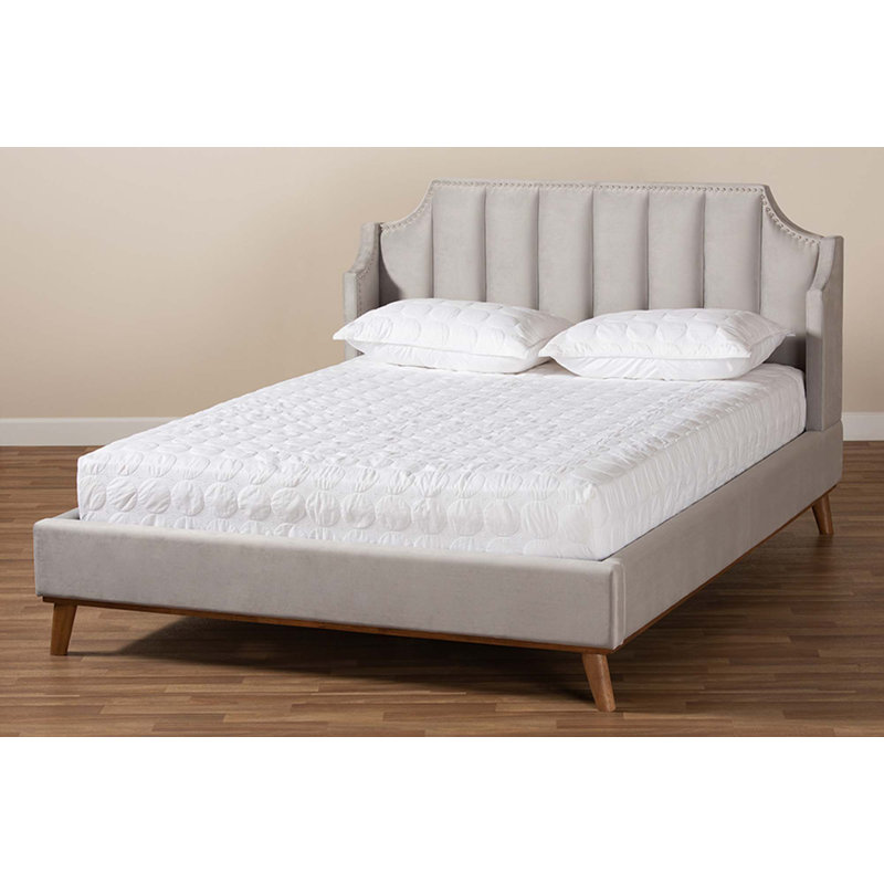 Red Barrel Studio® King Tufted Upholstered Low Profile Platform Bed